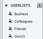Seesmic desktop userlists to group your friends